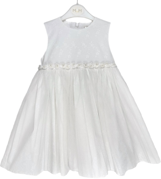 Balta mazuļu kristību kleita